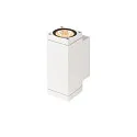 SLV outdoor wall luminaire THEO PRO S UP/DOWN small, square, DALI controllable, sea-air resistant IP65, white, lacquered dimmable