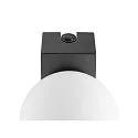 SLV mirror luminaire SUN MIRROR QUAD with switch button IP44, black, lacquered 