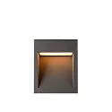SLV outdoor floor lamp QUAD PRO 60 square, DALI controllable, impact resistant, sea-air resistant IP65, anthracite dimmable