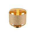 Tischleuchte PANTILO ROPE 19, zylindrisch, E27, 1x max. 15W, dimmbar, gold