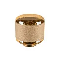table lamp PANTILO ROPE 19 cylindrical E27, gold dimmable