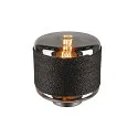 Tischleuchte PANTILO ROPE 19, zylindrisch, E27, 1x max. 15W, dimmbar, silber