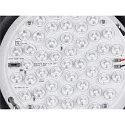 SLV LED Wand-/Deckenleuchte CYFT XL, 125°, 15W, 2700/3000/4000K, 810lm, IP65, dimmbar, schwarz / klar