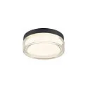 SLV LED Wand-/Deckenleuchte CYFT XL, 125°, 15W, 2700/3000/4000K, 810lm, IP65, dimmbar, schwarz / klar