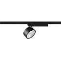 SLV LED 1-Phasen Strahler KALU 2.0 PHASE, IP20, zylindrisch, CRi>90, UGR<19, dimmbar, kardanisch, 10W 3000K 1450lm 36°, schwarz