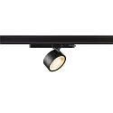 LED 3-Phasen Strahler KALU 2.0 PHASE, IP20, zylindrisch, CRi>90, UGR<19, dimmbar, kardanisch, 10W 2700K 1400lm 36°, schwarz