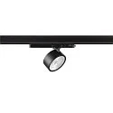 LED 3-Phasen Strahler KALU 2.0 PHASE, IP20, zylindrisch, CRi>90, UGR<19, dimmbar, kardanisch, 10W 2700K 1400lm 36°, schwarz