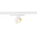 LED 3-Phasen Strahler KALU 2.0 PHASE, IP20, zylindrisch, CRi>90, UGR<19, dimmbar, kardanisch, 10W 3000K 1450lm 36°, weiß