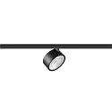 SLV track spot KALU 2.0 DALI cylindrical, DALI controllable, UGR < 19, cardanic swivelling IP20, black dimmable