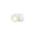 SLV LED Wand-/Deckenstrahler KALU 2.0 SINGLE, IP20, 1-flammig, CRi>90, UGR<19, dimmbar, kardanisch, 10W 3000K 1450lm 36°, weiß