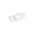 SLV LED Wand-/Deckenstrahler KALU 2.0 DOUBLE, IP20, 2-flammig, CRi>90, UGR<19, dimmbar, kardanisch, 19W 3000K 2x1400lm 36°, weiß