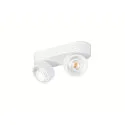 SLV LED Wand-/Deckenstrahler KALU 2.0 DOUBLE, IP20, 2-flammig, CRi>90, UGR<19, dimmbar, kardanisch, 19W 3000K 2x1400lm 36°, weiß
