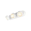 SLV LED Wand-/Deckenstrahler KALU 2.0 TRIPLE, IP20, 3-flammig, CRi>90, UGR<19, dimmbar, kardanisch, 28W 3000K 3x1400lm 36°, weiß