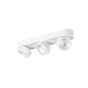 SLV LED Wand-/Deckenstrahler KALU 2.0 TRIPLE, IP20, 3-flammig, CRi>90, UGR<19, dimmbar, kardanisch, 28W 3000K 3x1400lm 36°, weiß