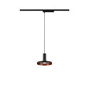 SLV LED 1-Phasen Pendelleuchte LALU® MIX&MATCH, ohne Schirm, IP20, 10W 2700/3000K 700/800lm 40°, CRi>90, dimmbar, schwarz