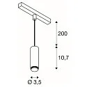 SLV pendant luminaire LALU® IP20, black dimmable