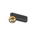 SLV LED Wand-/Deckenleuchte DYSKO SINGLE, 36°, 6,7W, 2700K, 750lm, IP20, dimmbar, schwarz / gold