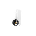 SLV LED Wand-/Deckenleuchte DYSKO SINGLE SWITCH, 36°, 6,7W, 2700K, 750lm, IP20, dimmbar, weiß / schwarz