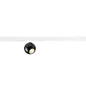 Dekorativer LED 1-Phasen Strahler DYSKO, IP20, 6.7W 2700K 750lm 36°, CRi>90, dimmbar, schwarz / Adapter weiß