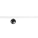 SLV Dekorativer LED 1-Phasen Strahler DYSKO, IP20, 6.7W 2700K 750lm 36°, CRi>90, dimmbar, schwarz / Adapter weiß
