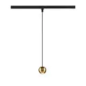 Dekorative LED 1-Phasen Pendelleuchte DYSKO, IP20, 6.7W 2700 750lm 36°, CRi>90, dimmbar, Gold / Adapter schwarz