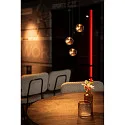 SLV Dekorative LED 1-Phasen Pendelleuchte DYSKO, IP20, 6.7W 2700 750lm 36°, CRi>90, dimmbar, Gold / Adapter schwarz