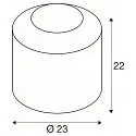 SLV table lamp PANTILO cylindrical E27, white dimmable