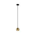 LED Pendelleuchte DYSKO, 36°, 5W, 2700K, 500lm, IP20, dimmbar, schwarz / gold