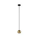 LED Pendelleuchte DYSKO, 36°, 5W, 2700K, 500lm, IP20, dimmbar, schwarz / gold