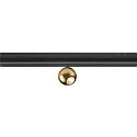 track spot DYSKO IP20, gold, black dimmable