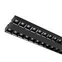 SLV LED 3-Phasen Raster-Strahler SIGHT EVO DOUBLE DALI, 57.4cm, CRi>90, UGR<16, dimmbar, 25W 4000K 3350lm 60°, schwarz