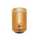 Tischleuchte WUD TL, zylindrisch, E27, 1x max. 40W, IP20, dimmbar, natur