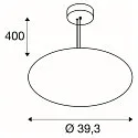 Pendelleuchte OLYPSO 40, E27, 1x max. 40W, IP20, dimmbar, schwarz