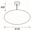 pendant luminaire OLYPSO 50 E27 IP20, black dimmable