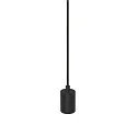 SLV Pendelleuchte FITU PD RIBBED, E27, 1x max. 15W, IP20, offenes Kabelende, dimmbar, schwarz