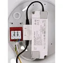 ceiling luminaire PANEL 60 round, suitable for VDU workstation IP20, white, lacquered dimmable