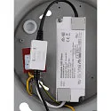 SLV LED Deckenleuchte PANEL 60, rund, 90°, 29W, 3000/4000K, 3050lm, IP20, dimmbar mit Phasenan-/abschnitt, grau