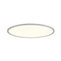 SLV LED Deckenleuchte PANEL 60, rund, 90°, 29W, 3000/4000K, 3050lm, IP20, dimmbar mit Phasenan-/abschnitt, grau