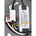 SLV ceiling luminaire PANEL 60 round, suitable for VDU workstation IP20, grey, lacquered dimmable