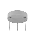 SLV LED Pendelleuchte PANEL 60, rund, 90°, 29W, 3000/4000K, 3050lm, IP20, dimmbar mit Phasenan-/abschnitt, grau