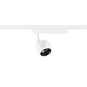 SLV LED 1-Phasen Strahler LIGHT EYE® 2.0, rund, CRi>90, dimmbar, kardanisch, 11W 2700K 1150lm 30°, weiß matt / innen schwarz