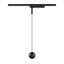 SLV LED 1-Phasen Pendelleuchte LIGHT EYE® 2.0, rund, CRi>90, schaltbar, 11W 2700K 1150lm 30°, schwarz matt
