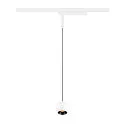 LED 1-Phasen Pendelleuchte LIGHT EYE® 2.0, rund, CRi>90, schaltbar, 11W 2700K 1150lm 30°, weiß matt / schwarz