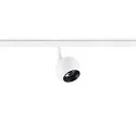 SLV LED Spot LIGHT EYE® 2.0 TRACK 48V, rund, 30°, 10W, IP20, dimmbar, 3000K, 1200lm, weiß / schwarz