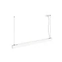 LED Pendelleuchte GLENOS® PRO, 120cm, 75°, 60W, UGR16, IP20, dimmbar, 3000K, 7500lm, weiß / schwarz