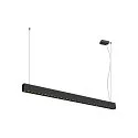 LED Pendelleuchte GLENOS® PRO, 120cm, 75°, 60W, UGR16, IP20, dimmbar, 3000K, 3200lm, schwarz