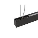 SLV LED Pendelleuchte GLENOS® PRO, 120cm, 75°, 60W, UGR16, IP20, dimmbar, 4000K, 7400lm, schwarz