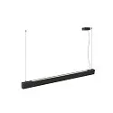 SLV LED Pendelleuchte GLENOS® PRO, 120cm, 75°, 60W, UGR16, IP20, dimmbar, 4000K, 7400lm, schwarz