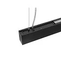 SLV LED Pendelleuchte GLENOS® PRO, 150cm, 75°, 70W, UGR16, IP20, dimmbar, 3000K, 7950lm, schwarz