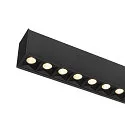 SLV LED Pendelleuchte GLENOS® PRO, 150cm, 75°, 70W, UGR16, IP20, dimmbar, 3000K, 7950lm, schwarz